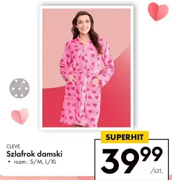 Biedronka CLEVE Szlafrok damski oferta