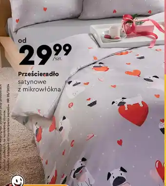 Biedronka SMUKEE Prześcieradło satynowe z mikrowłókna oferta