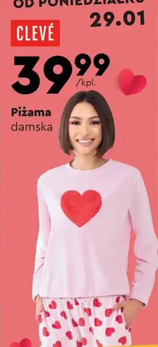 Biedronka CLEVÉ Piżama damska oferta