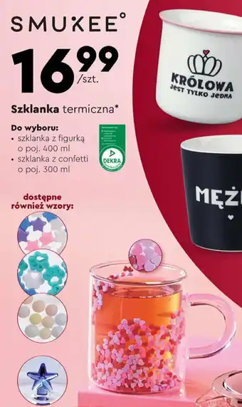 Biedronka SMUKEE Szklanka termiczna oferta