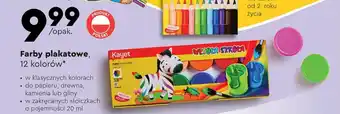 Biedronka Farby plakatowe, 12 kolorów oferta