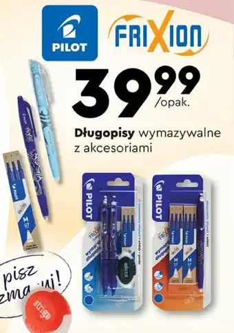 Biedronka Długopisy wymazywalne z akcesoriami oferta