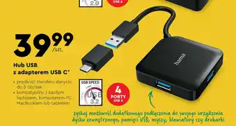 Biedronka Hub USB z adapterem USB C oferta