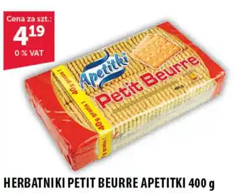 Eurocash Cash & Carry HERBATNIKI PETIT BEURRE APETITKI 400 g oferta
