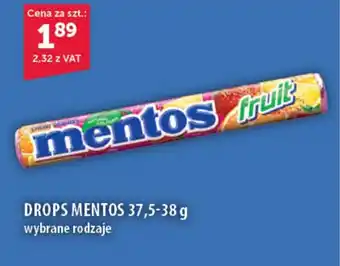 Eurocash Cash & Carry DROPS MENTOS 37,5-38 g oferta