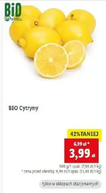 Lidl BIO Cytryny 500g oferta