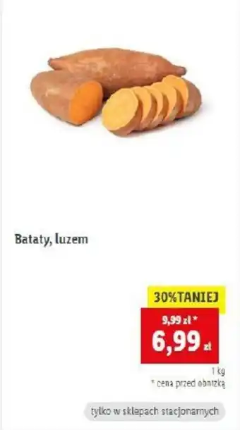 Lidl Bataty 1kg oferta