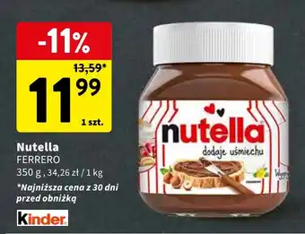 Intermarche Nutella FERRERO 350g oferta