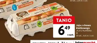 Intermarche Jaja z chowu klatkowego JAJA Z KURNIKA M 10szt. oferta