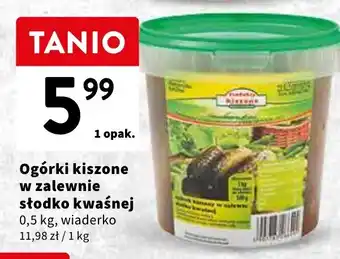 Intermarche Ogórki kiszone w zalewnie słodko kwaśnej 0,5 kg oferta