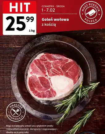 Intermarche Goleń wołowa z kością 1kg oferta