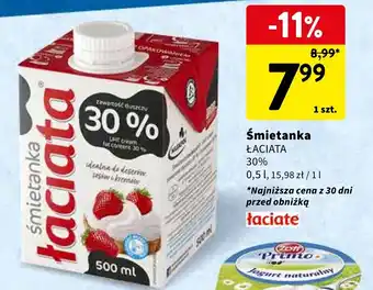 Intermarche śmietanka ŁACIATA 0,5l oferta