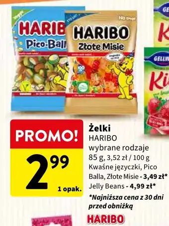Intermarche Żelki HARIBO 85g oferta
