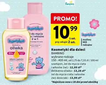 Intermarche Kosmetyki dla dzieci BAMBINO 150-400ml oferta