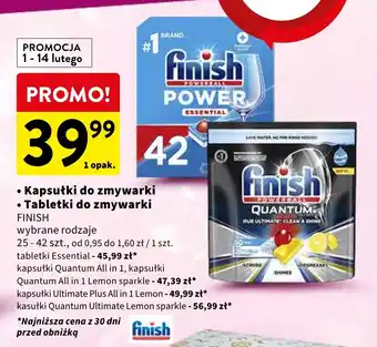 Intermarche Kapsułki do zmywarki Tabletki do zmywarki FINISH oferta