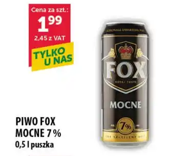 Eurocash Cash & Carry PIWO FOX MOCNE 7% 0,5 l oferta