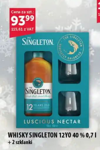 Eurocash Cash & Carry WHISKY SINGLETON 12YO 40 % 0,7 L +2 szklanki oferta