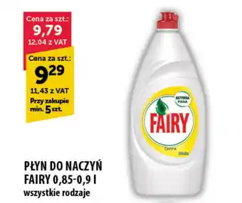 Eurocash Cash & Carry PŁYN DO NACZYŃ FAIRY 0,85-0,9 l oferta
