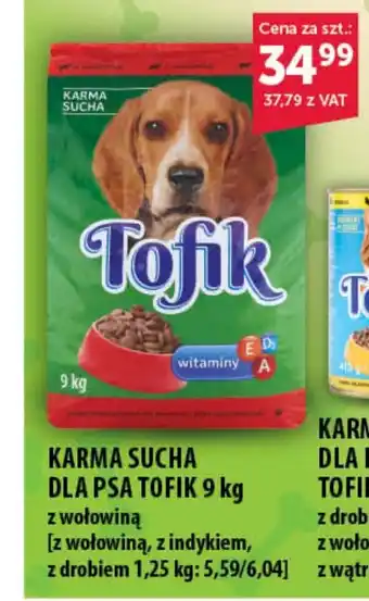 Eurocash Cash & Carry KARMA SUCHA DLA PSA TOFIK 9 kg oferta