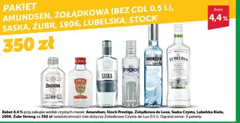 Eurocash Cash & Carry PAKIET AMUNDSEN, ŻOŁĄDKOWA (BEZ CDL 0,5 L), SASKA, ŻUBR, 1906, LUBELSKA, STOCK oferta