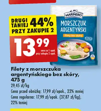 Biedronka Filety z morszczuka argentyńskiego bez skóry, 475 g oferta