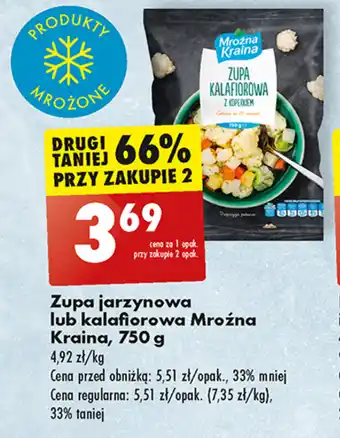 Biedronka Zupa jarzynowa lub kalafiorowa Mroźna Kraina, 750 g oferta