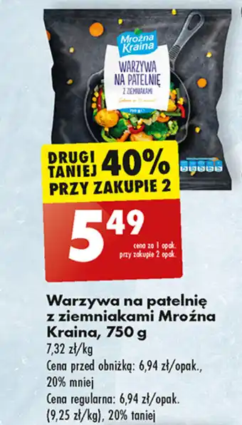 Biedronka Warzywa na patelnię z ziemniakami Mroźna Kraina, 750 g oferta