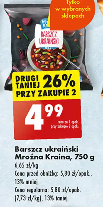 Biedronka Barszcz ukraiński Mroźna Kraina, 750 g oferta