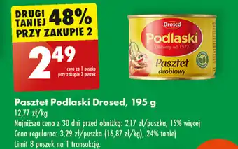 Biedronka Pasztet Podlaski Drosed, 195 g oferta