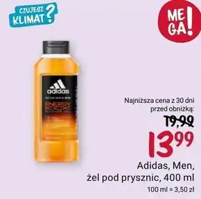 Rossmann Adidas Energy Kick Żel pod prysznic 400 ml oferta