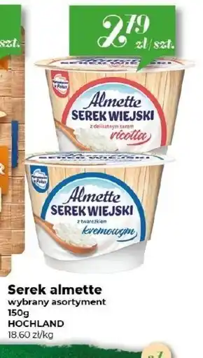 Społem Almette Serek wiejski z delikatnym serem ricotta 150 g oferta