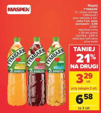 Carrefour Market Napój TYMBARK 2 l oferta