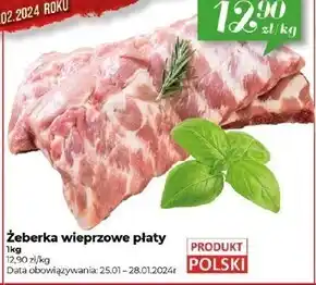 Społem Żeberka wieprzowe Data oferta