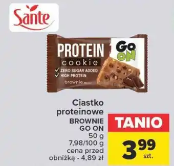 Carrefour Market Ciastko proteinowe BROWNIE GO ON 50 g oferta