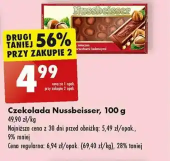 Biedronka Czekolada Nussbeisser, 100 g oferta