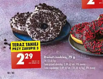 Biedronka Donut cookies, 75 g oferta