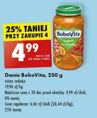 Biedronka Danie BoboVita, 250 g oferta