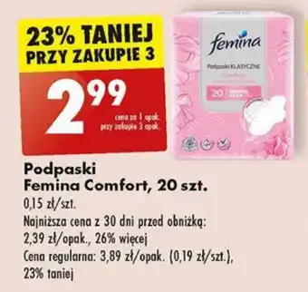 Biedronka Podpaski Femina Comfort, 20 szt. oferta