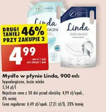 Biedronka Mydło w płynie Linda, 900 ml oferta