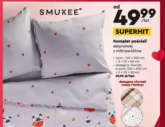 Biedronka Komplet pościeli satynowej z mikrowłókna oferta
