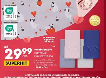 Biedronka Prześcieradło satynowe z mikrowłókna oferta