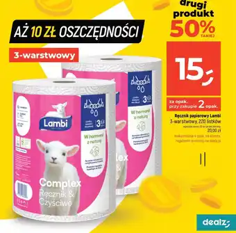 Dealz Ręcznik papierowy Lambi oferta