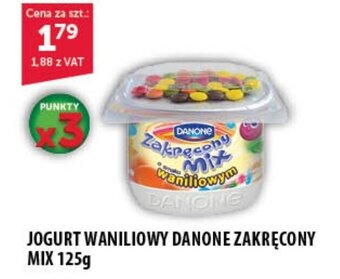Eurocash Jogurt waniliowy Danone zakręcony mix 125g oferta