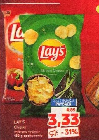 Kaufland Lay's chipsy 180g oferta