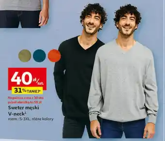 Auchan Sweter męski V-neck oferta