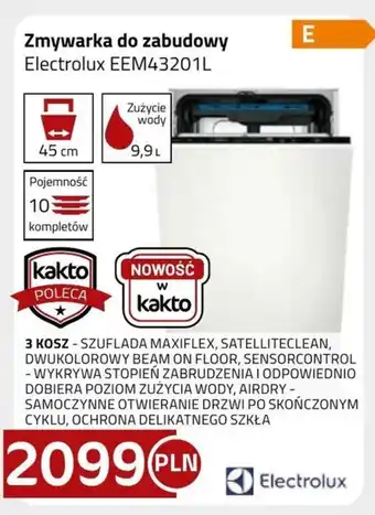 Kakto Zmywarka do zabudowy Electrolux oferta
