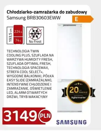 Kakto Chłodziarko zamrażarka Samsung oferta