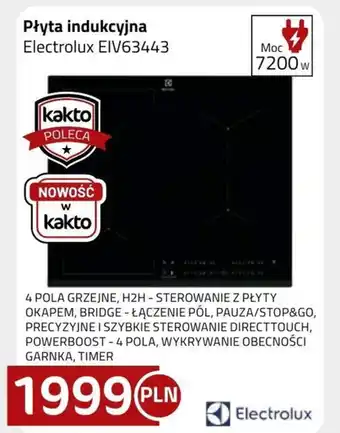 Kakto Płyta indukcyjna Electrolux oferta