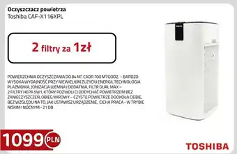 Kakto Oczyszczacz powietrza Toshiba oferta