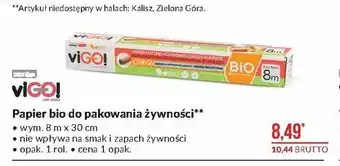 Makro Papier bio do pakowania żywności oferta